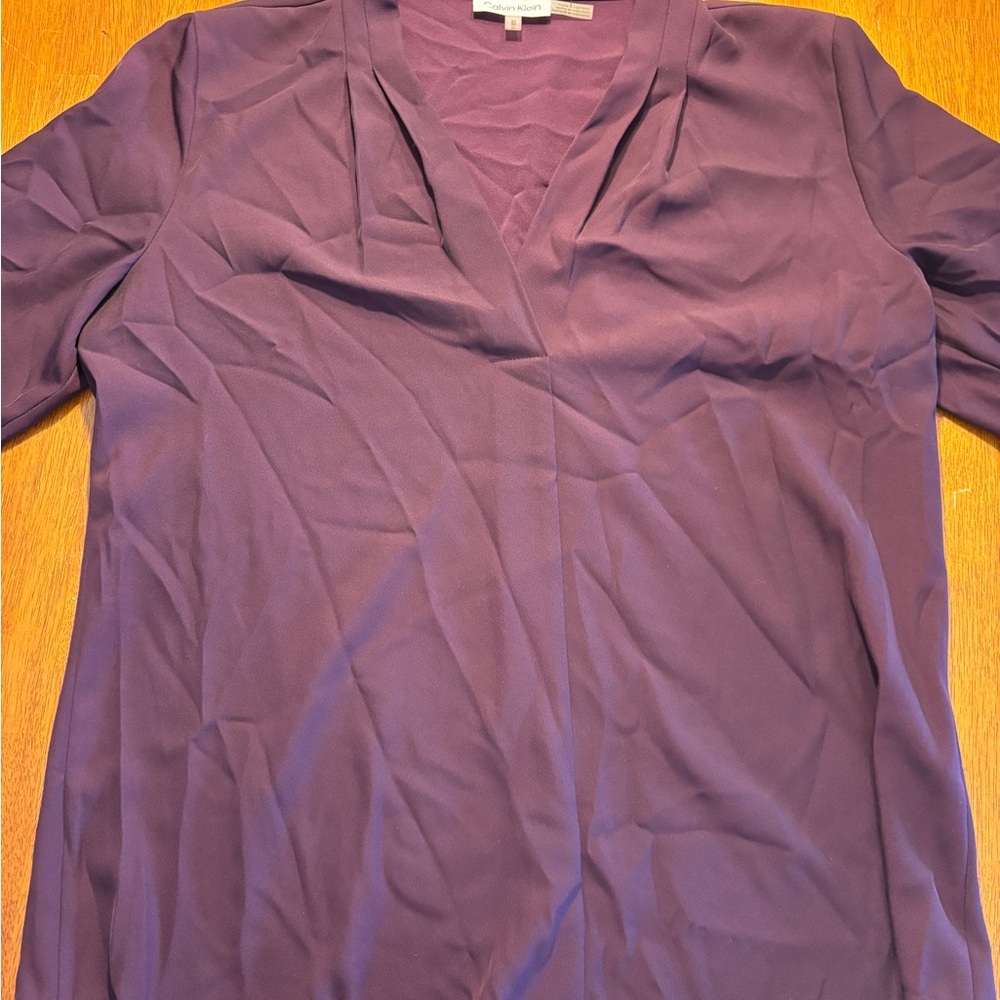 Calvin Klein Deep Purple Women's Blouse